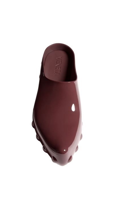 Gondola Clog in Deep Mahogany