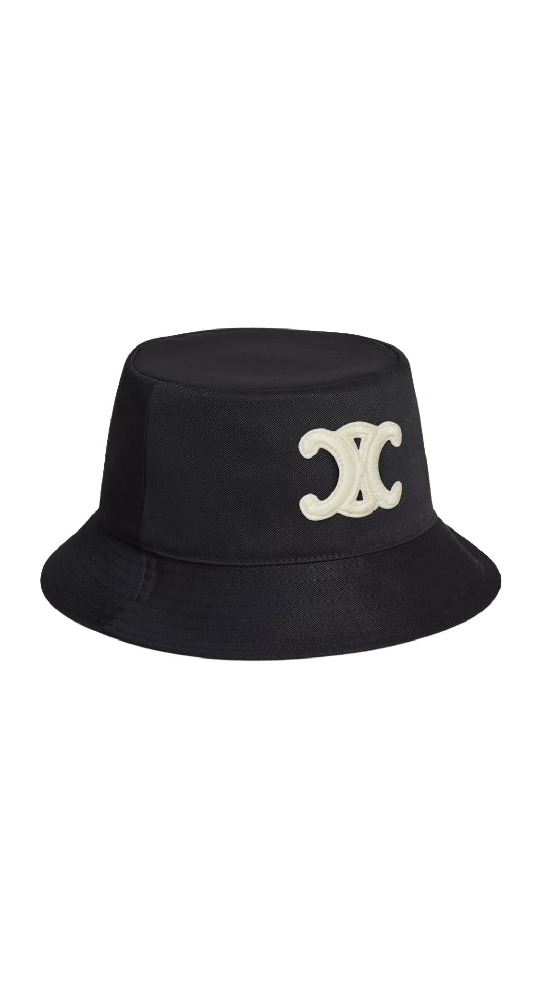 Triomphe Bob In Black Cotton Gabardine