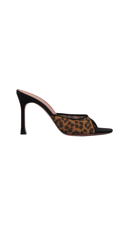 Alexa Slipper 95 in Leopard Mesh