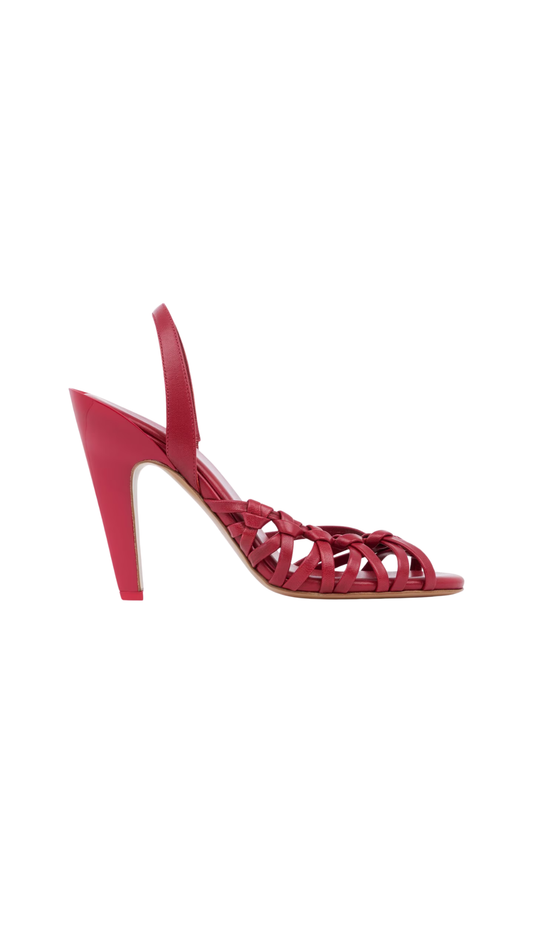 Estra Heeled Sandal in Raspberry Sorbet