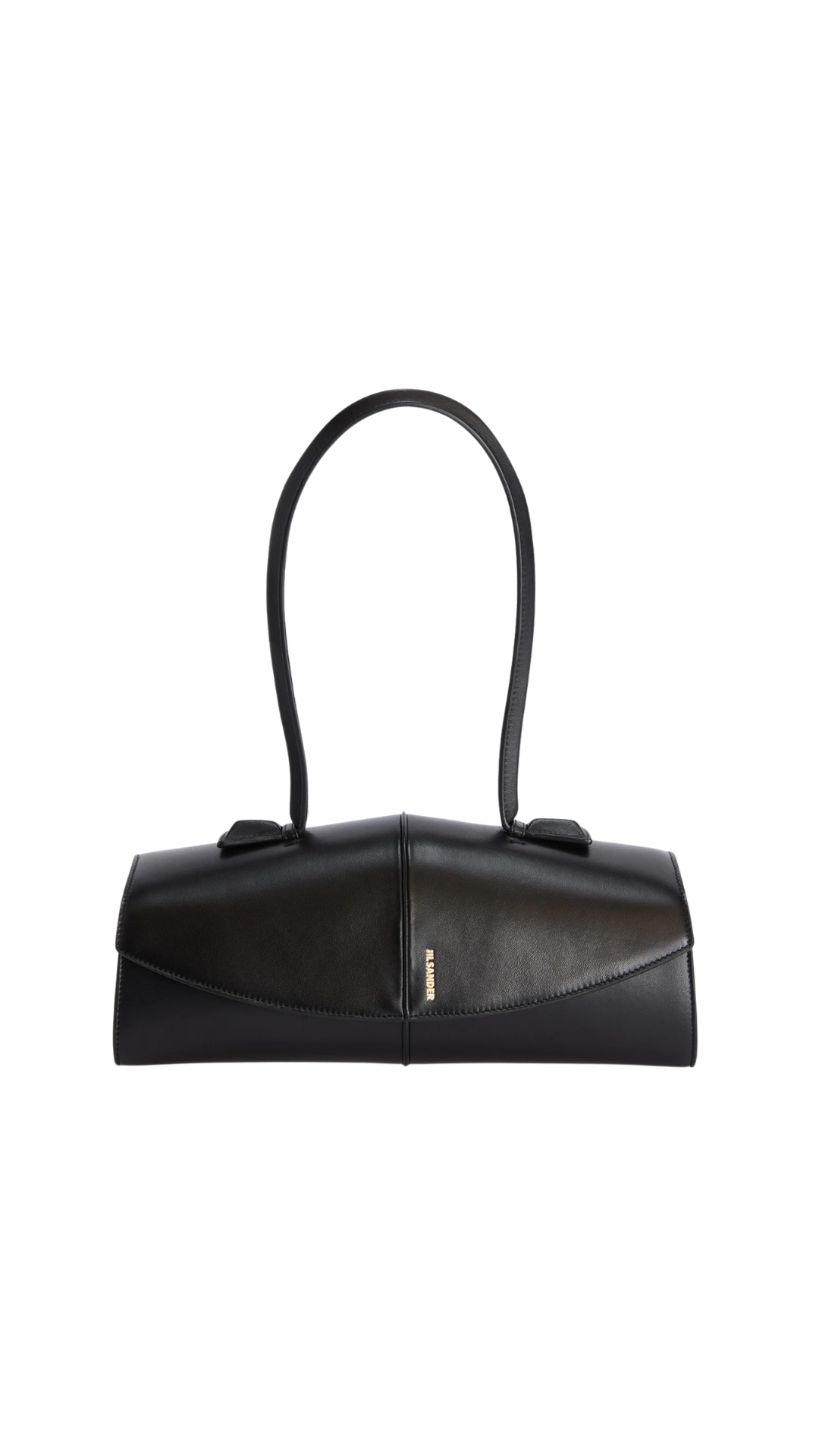 Linea Shoulder in Black Leather