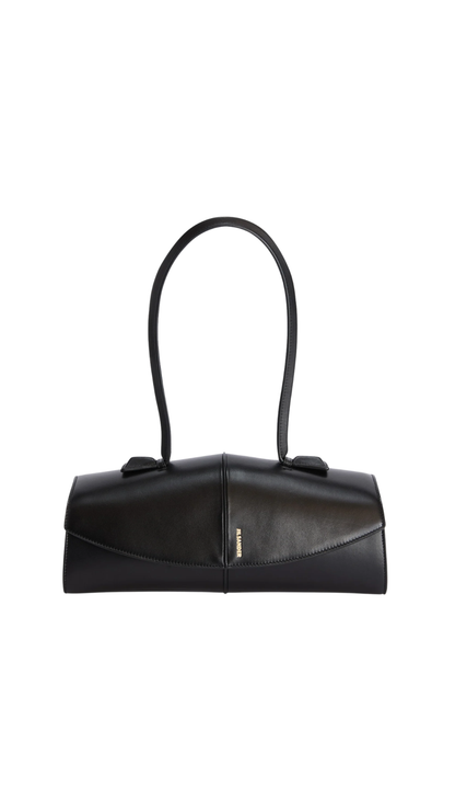 Linea Shoulder in Black Leather