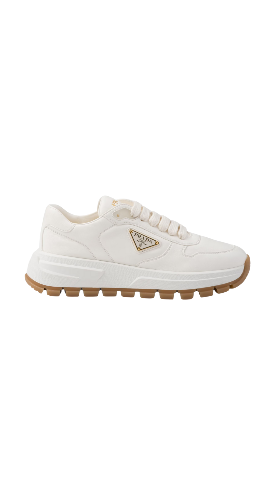 Prax 01 Leather Sneakers in Ivory