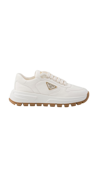 Prax 01 Leather Sneakers in Ivory