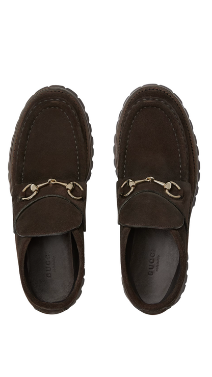 Women's Horsebit Ankle Boot in Dark Brown
