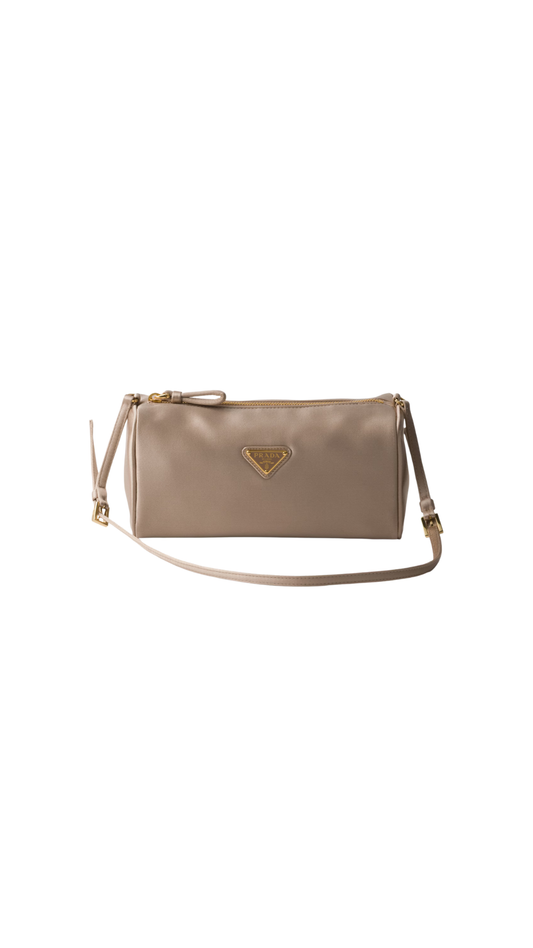 Satin Mini-Bag in Cameo