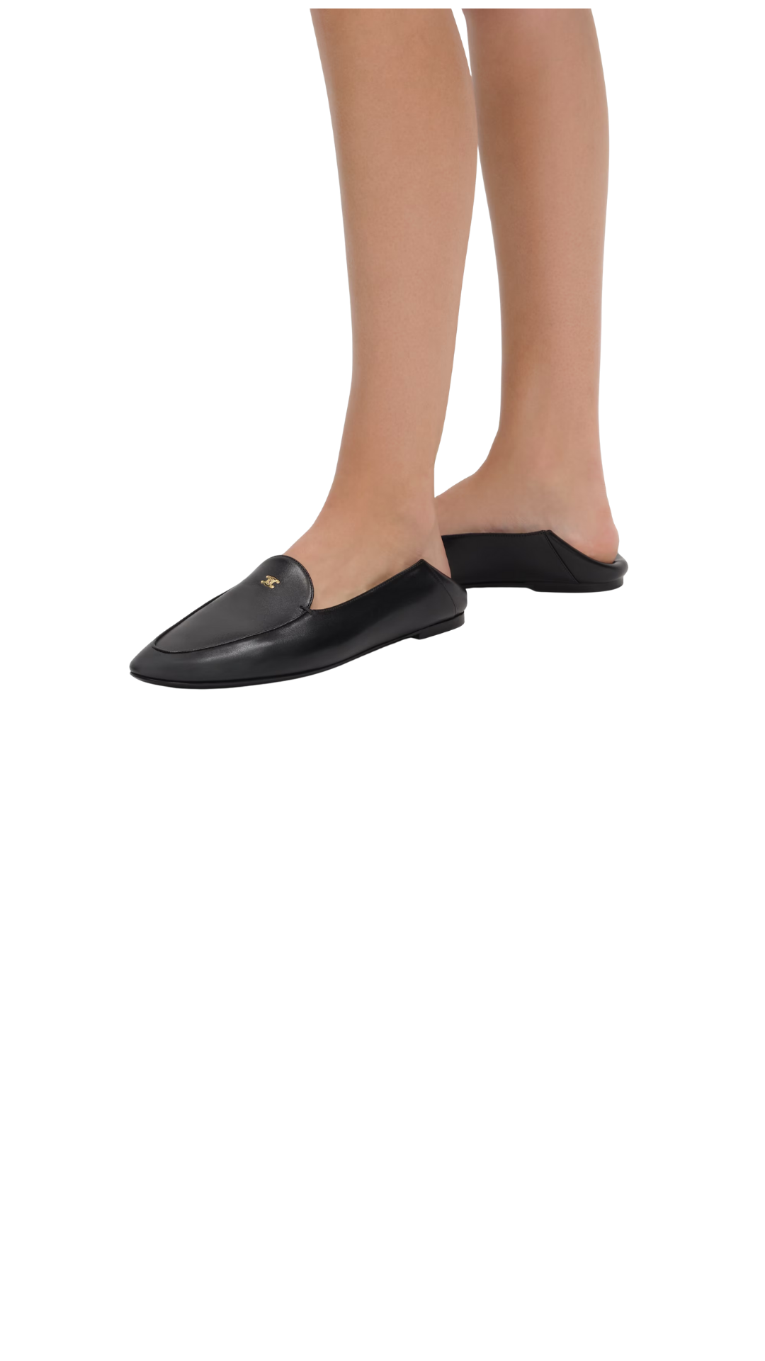 Mocasín Aura de piel de cabra negra