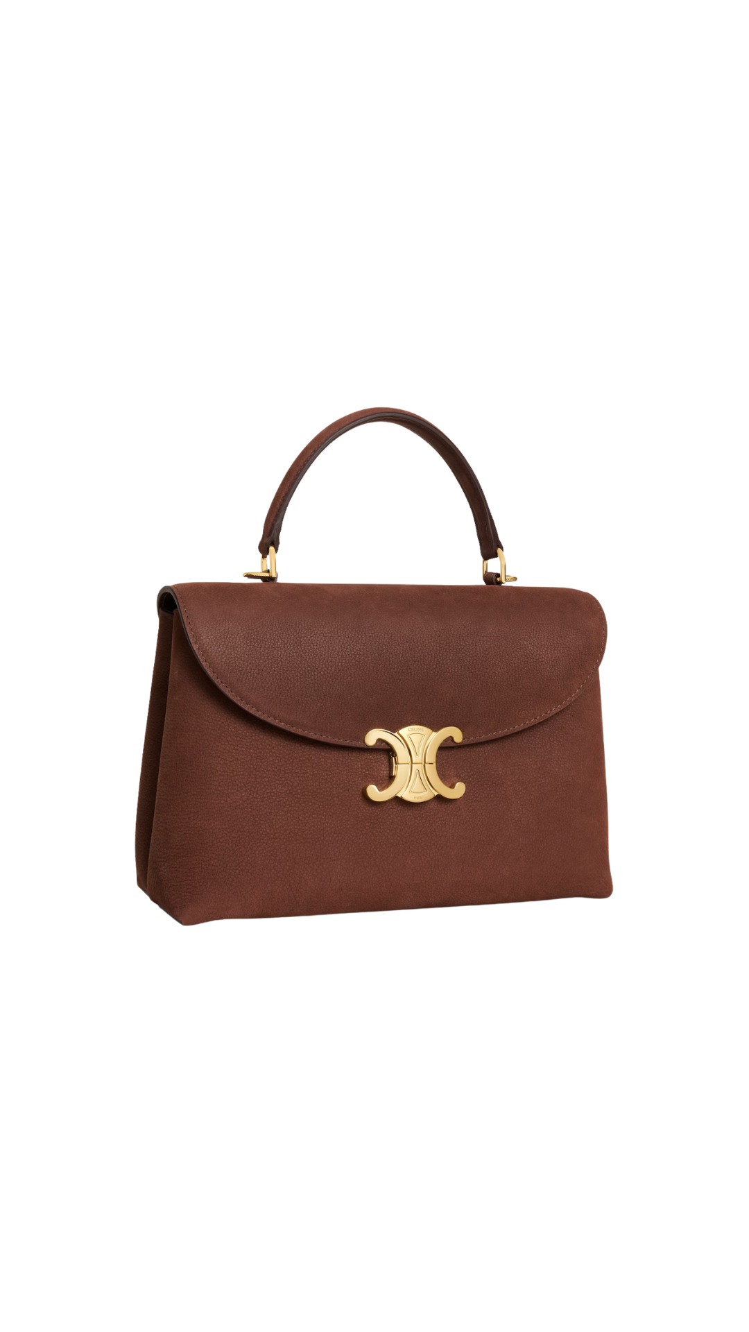 Medium Nino Bag in Chestnut Grained Nubuck Calfskin