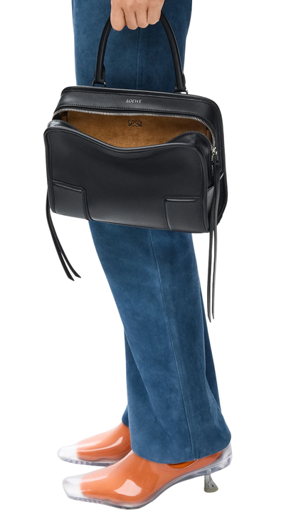Small Amazona 180 Bag in Black Soft Calfskin