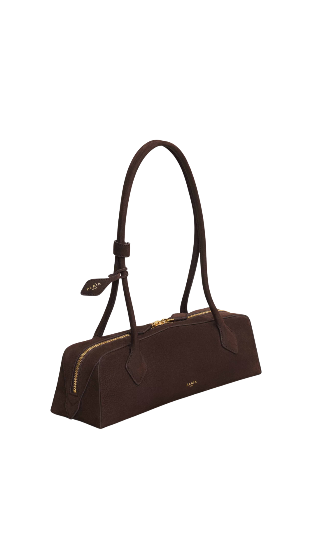 Le Teckel Medium Bag in Golden Brown Nubuck