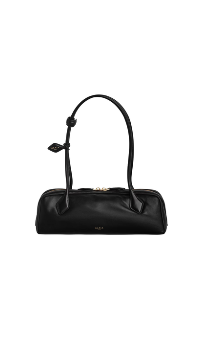 Le Teckel Medium Bag In Black Padded Leather