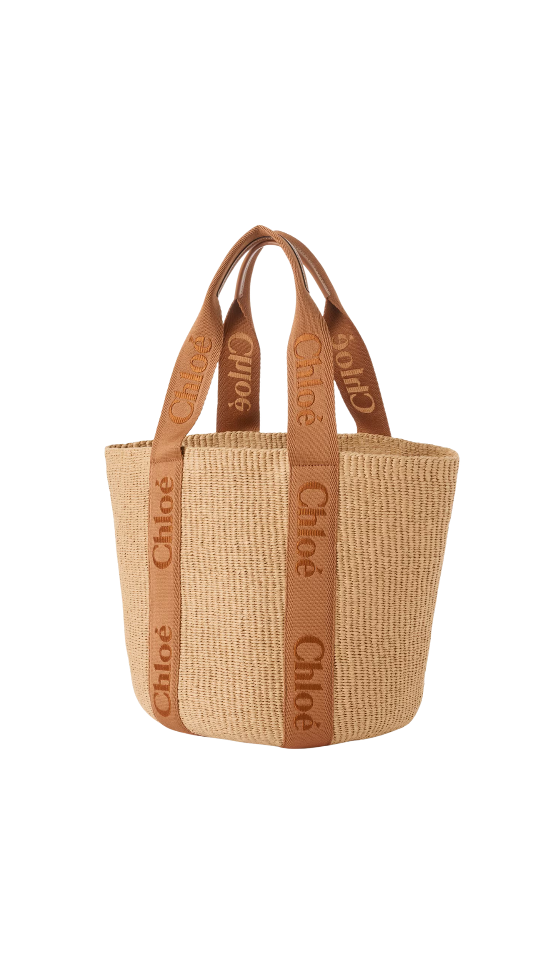 Large Woody Basket In Dusty Tan Natural Fibers