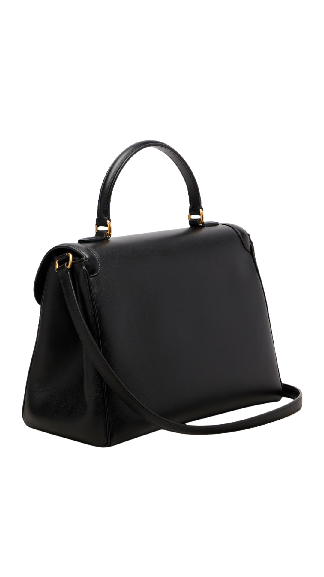 9TO5 Leather Shoulder Bag in Black