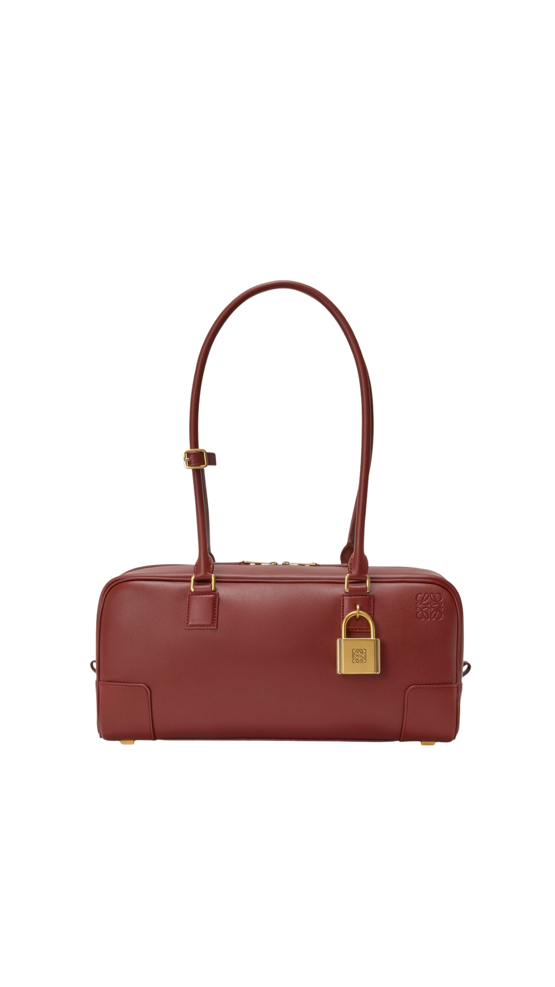 Amazona 31 Cropped Bag in Mahogany Shiny Calfskin