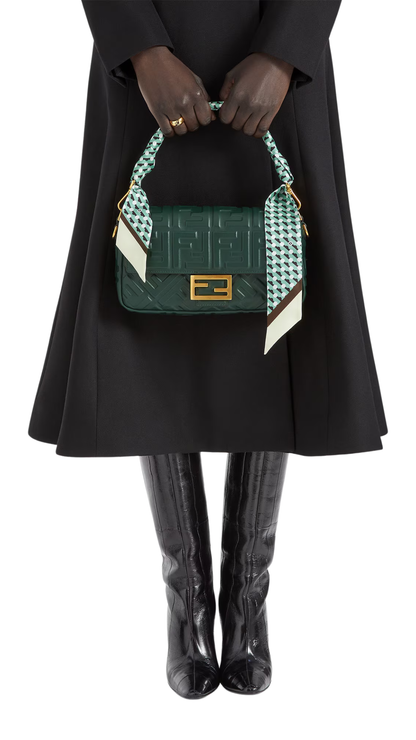 Baguette in Dark Green Leather Bag