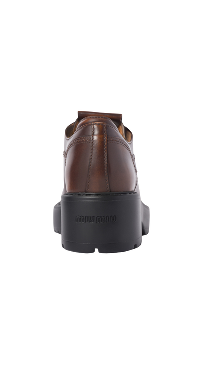 Laced Fumé in Sienna Leather Shoes