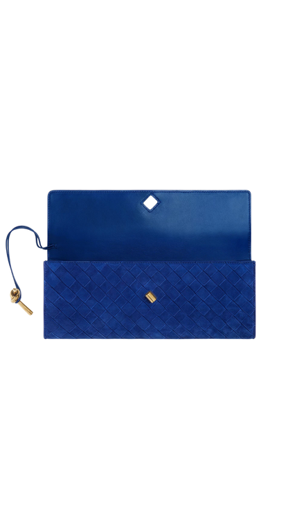 Andiamo Clutch in Blue Royal