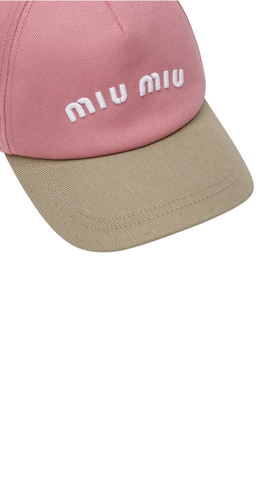 Drill Baseball Cap in Begonia Pink/Cord