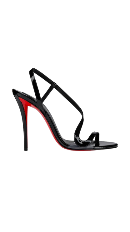Rosa Z 100 mm Sandals - Patent Calf Leather - Black - Women