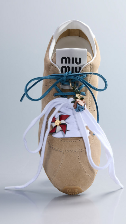 Plume Suede Sneakers in Desert Beige