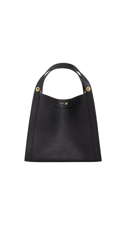 Small Cube Bag In Gray Supple Calfskin