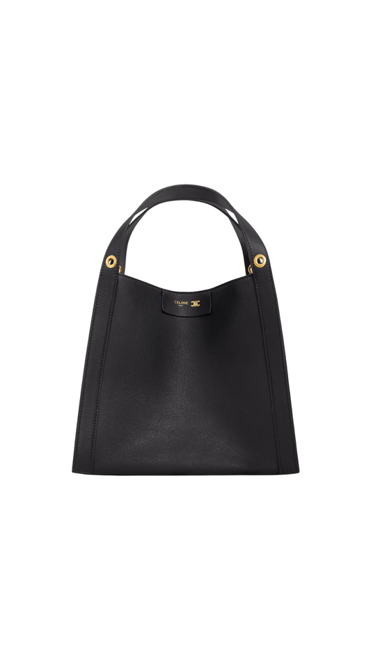 Small Cube Bag In Gray Supple Calfskin