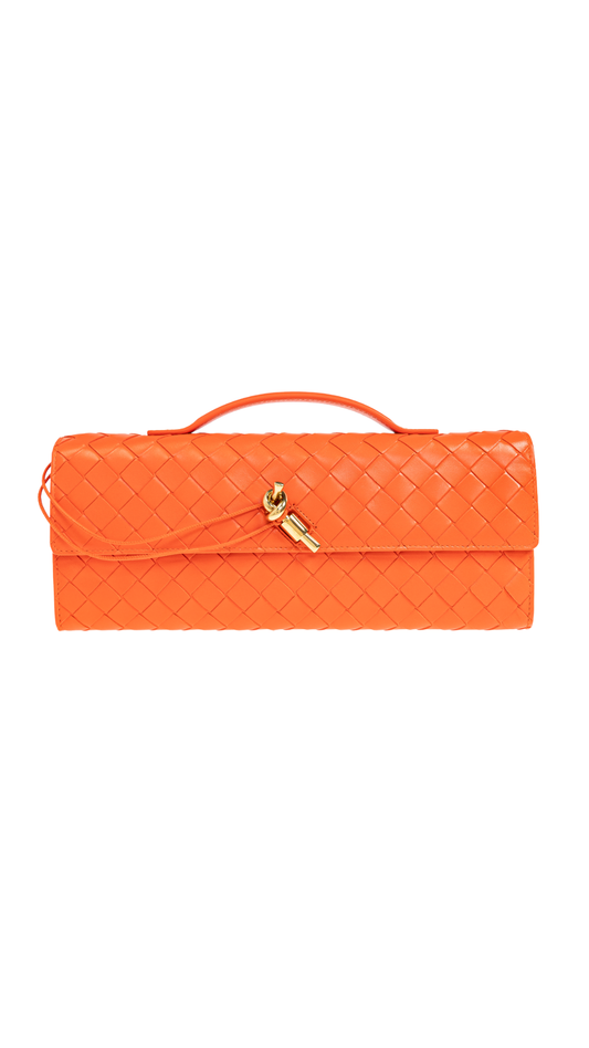 Andiamo Clutch in Orange