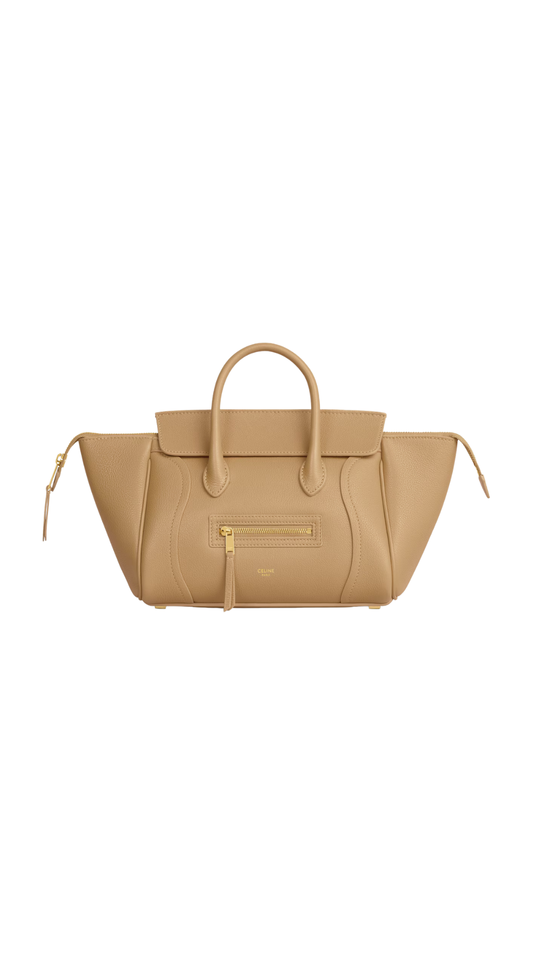 Little Luggage In Grained Calfskin in Sandcastle