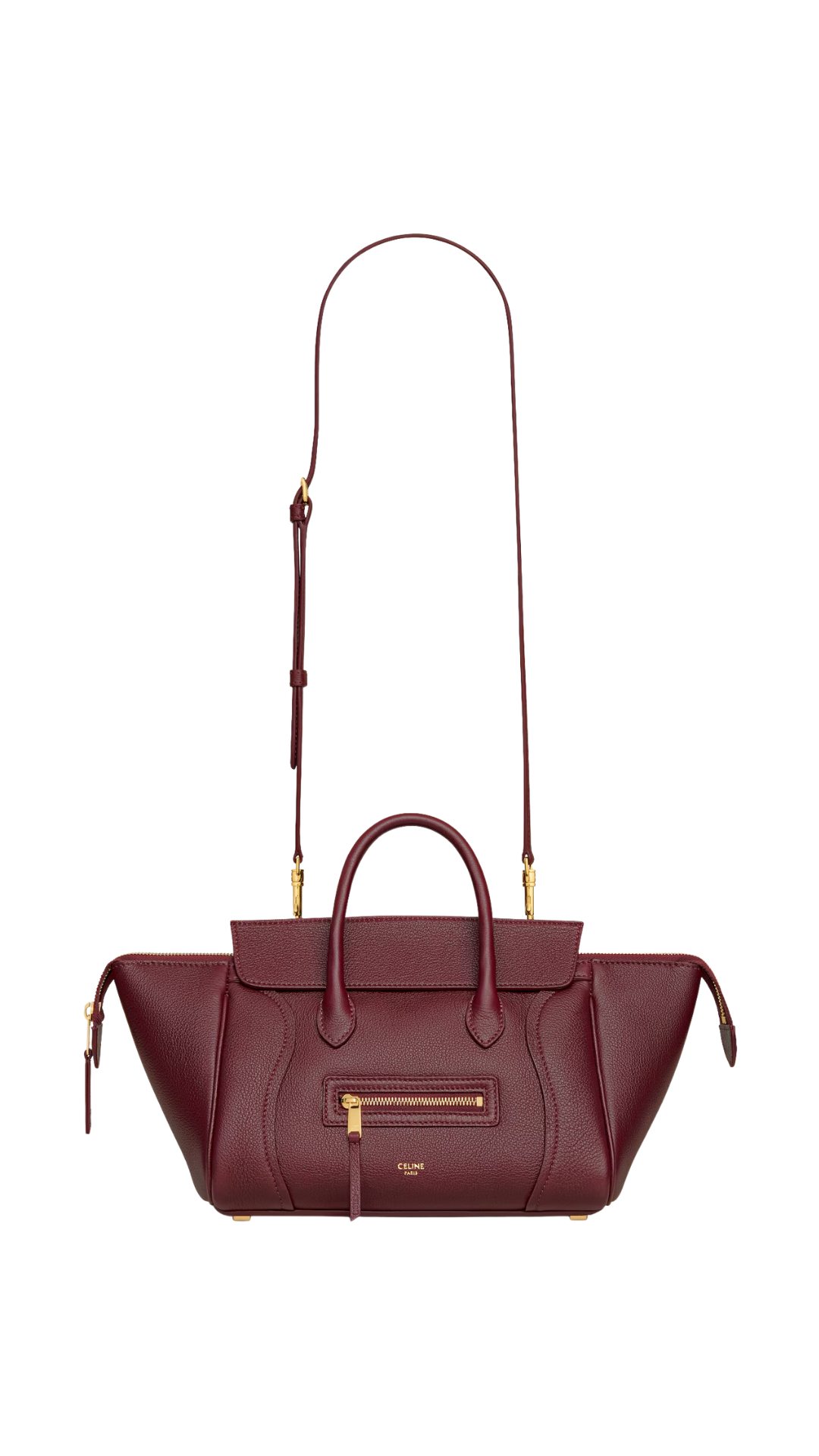 Little Luggage In Syrah Grained Calfskin