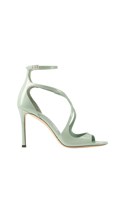 Azia 95 in Green Patent Leather Sandals