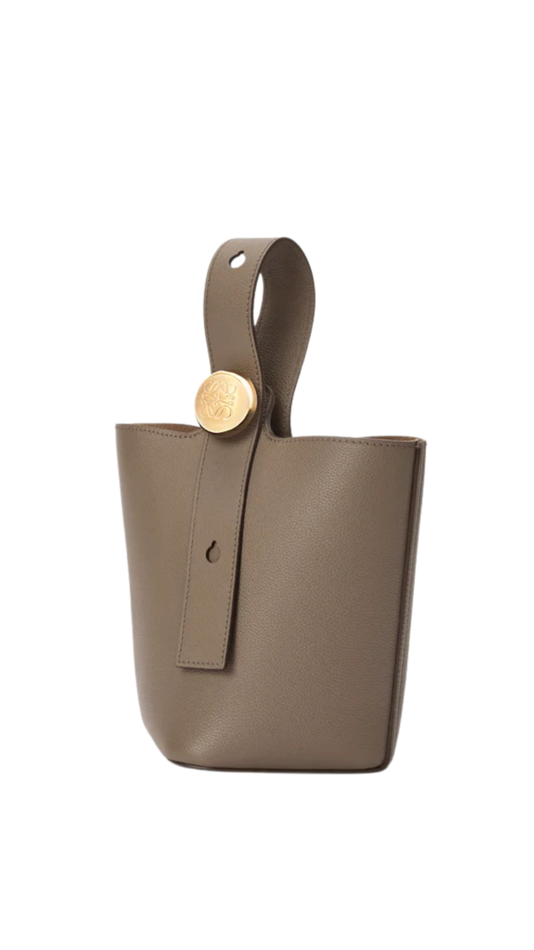 Mini Pebble Bucket in Taupe