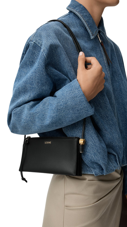 Joya Pouch in Black Nappa Calfskin