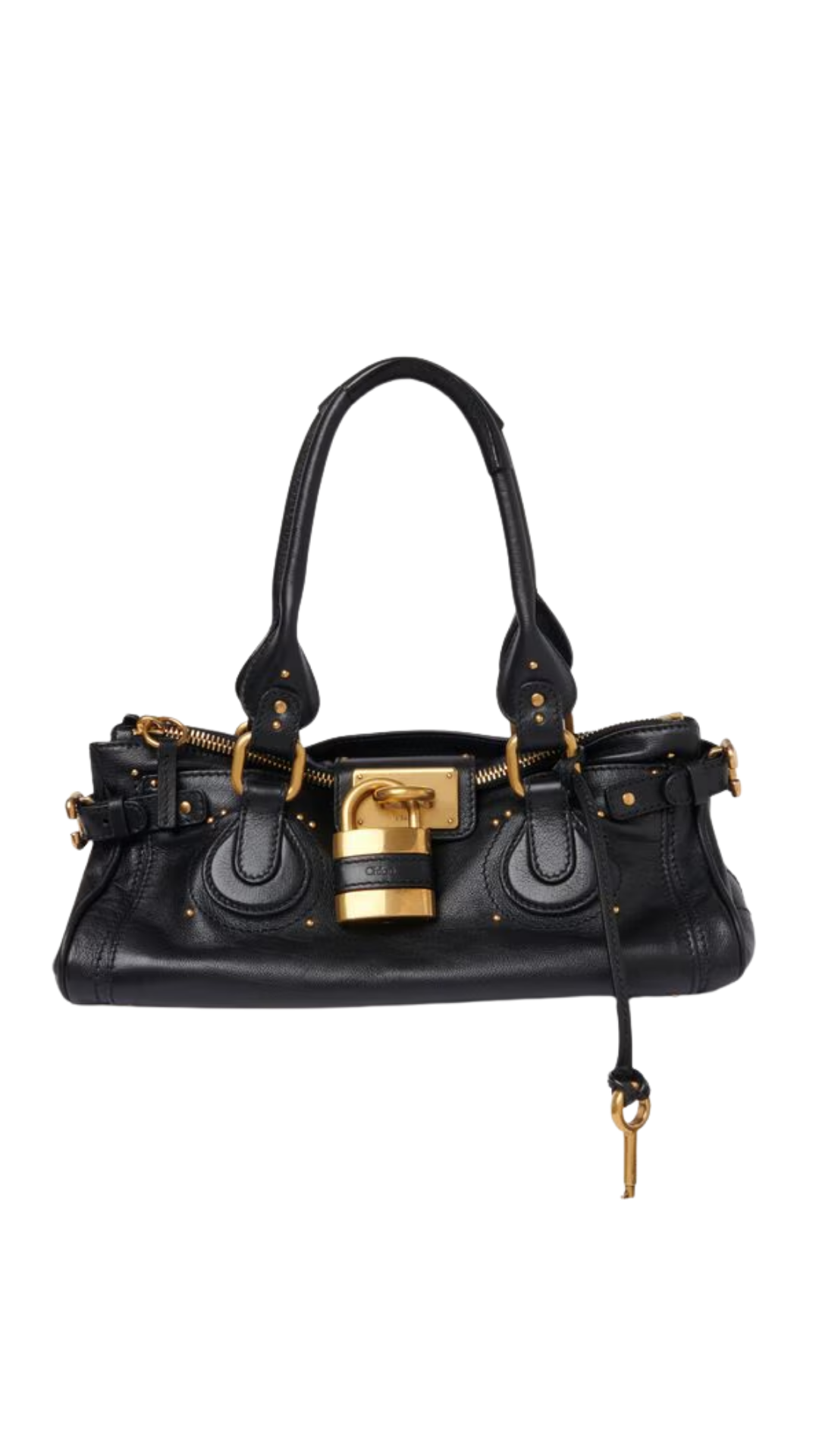 Paddington Bag In Black Grained Leather