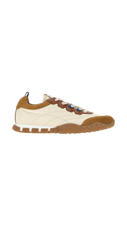Tyre Technical Fabric And Suede Sneakers