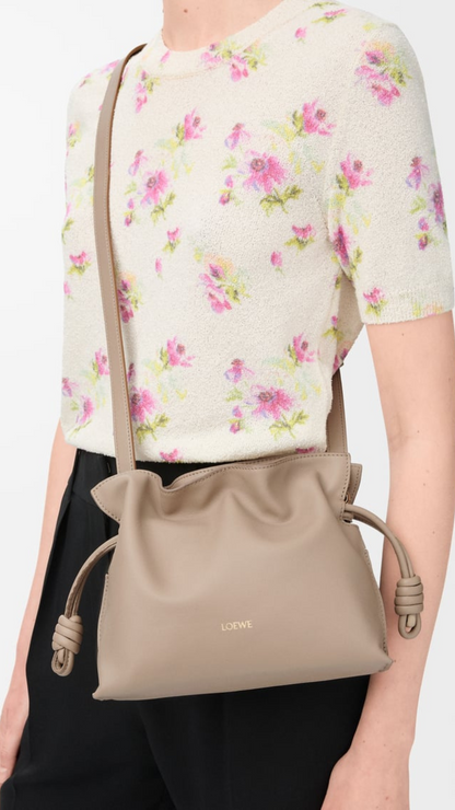 Mini Flamenco Clutch in Sand