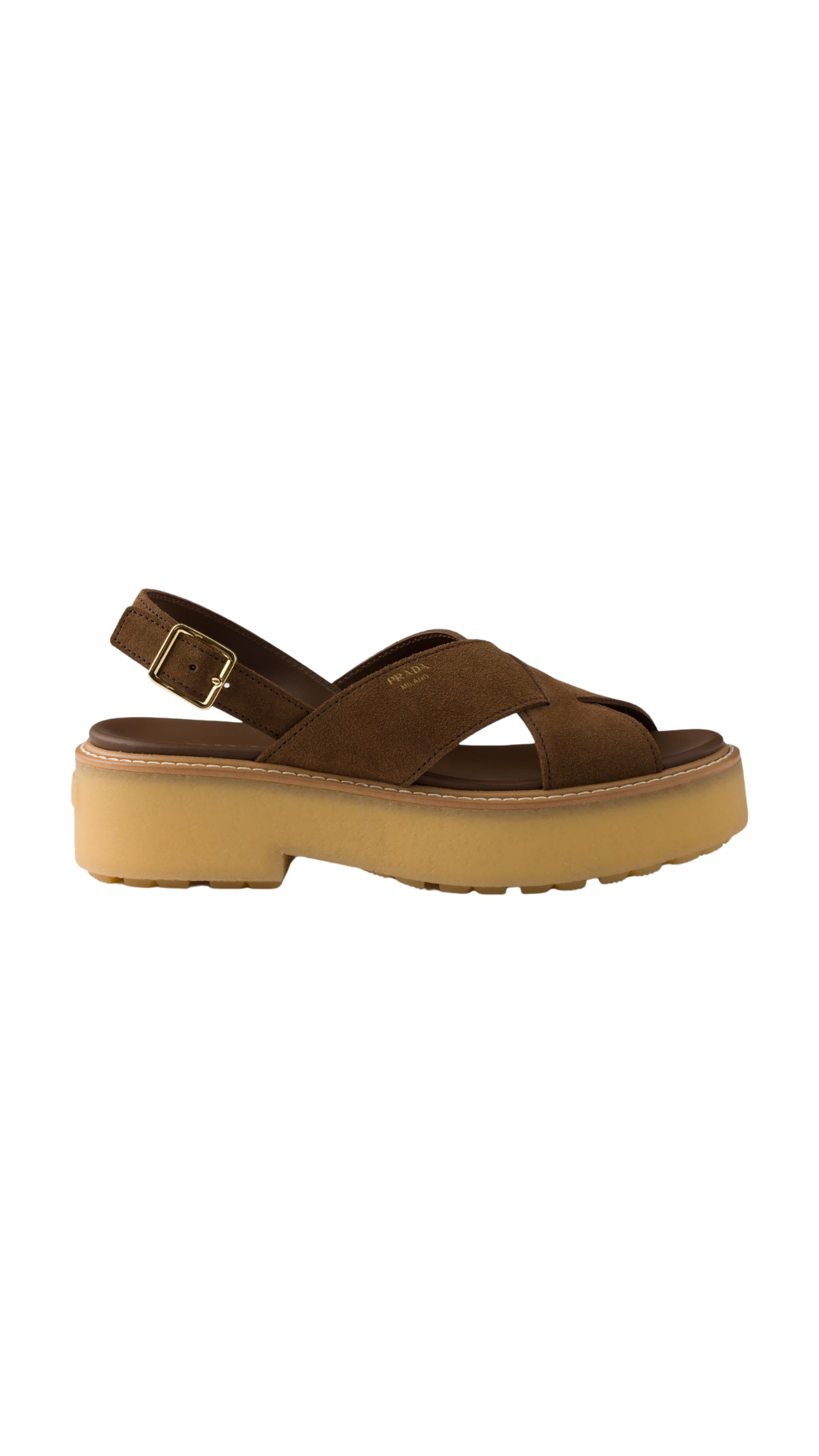 Suede Sandals in Cocoa Brown