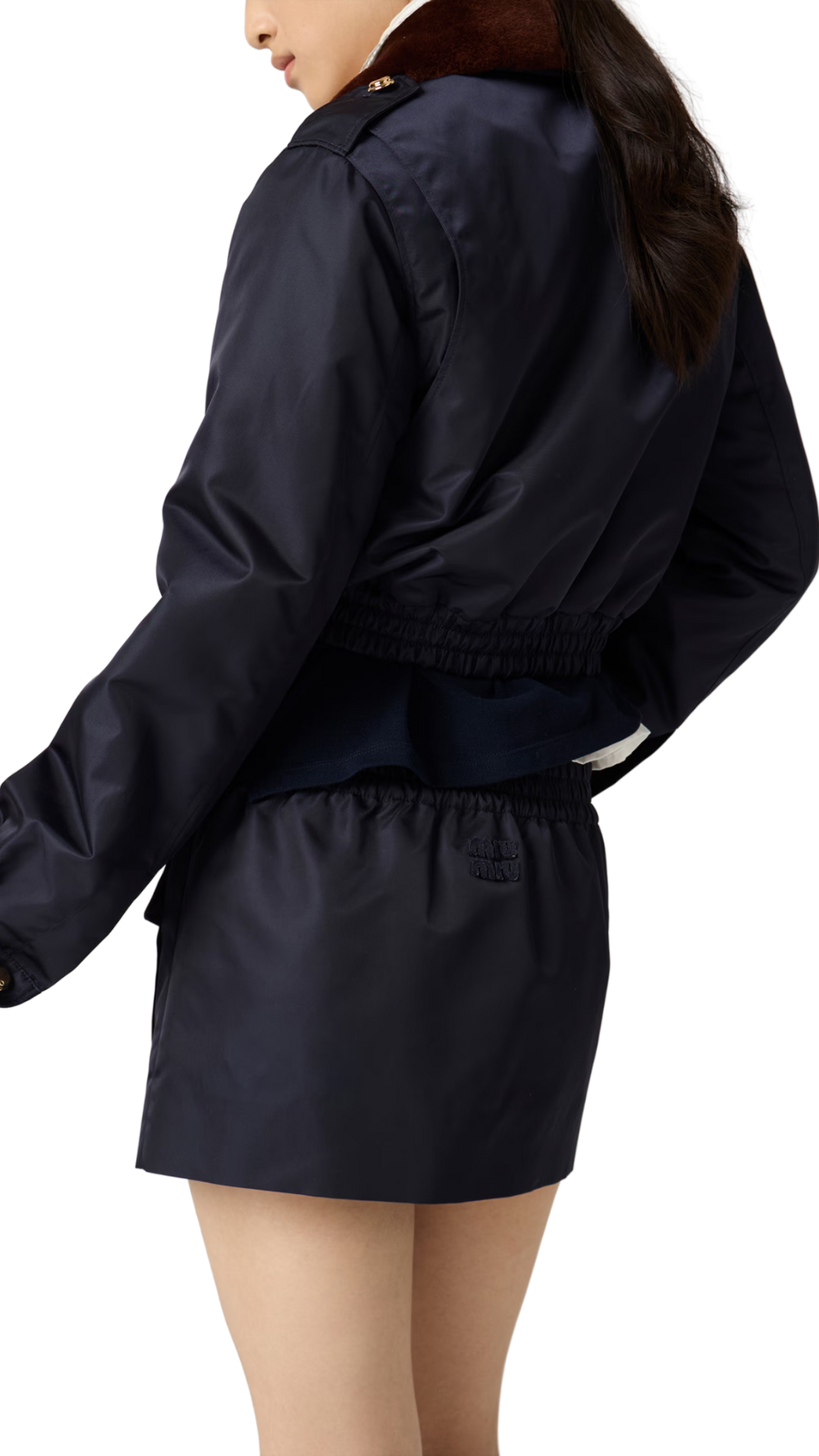 Technical Gazar Blouson Jacket in Navy