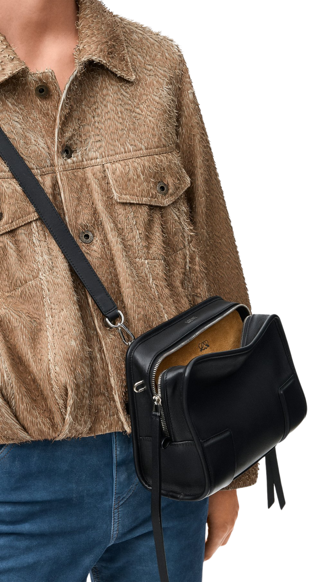 Small Amazona 180 Bag in Black Soft Calfskin