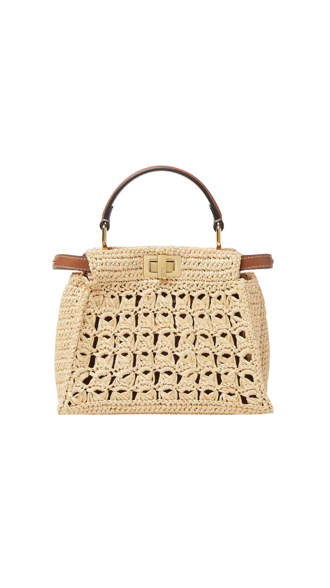 Peekaboo Mini in Raffia Bag with Openwork Weave – The Source