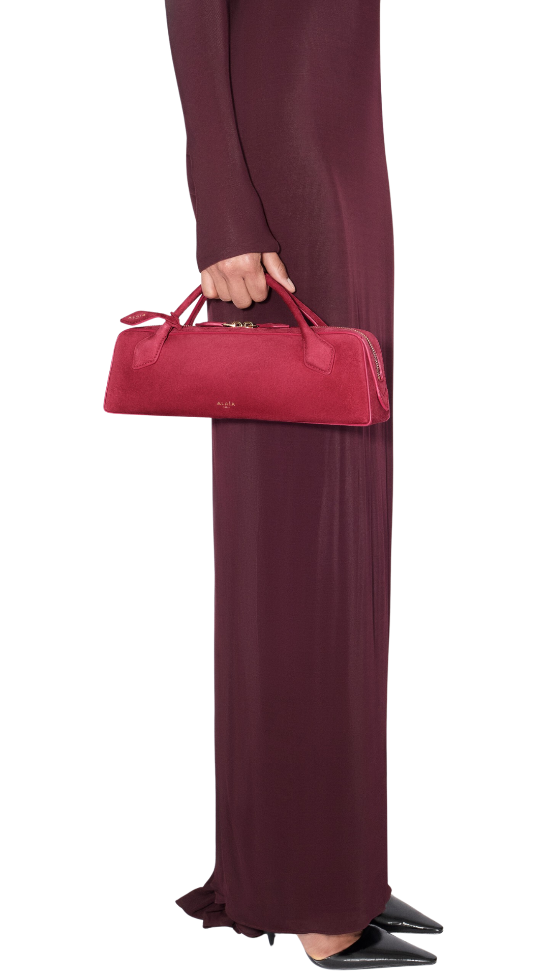 Le Teckel Clutch en ante rojo