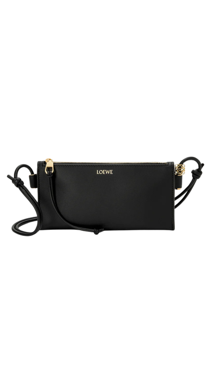 Joya Pouch in Black Nappa Calfskin