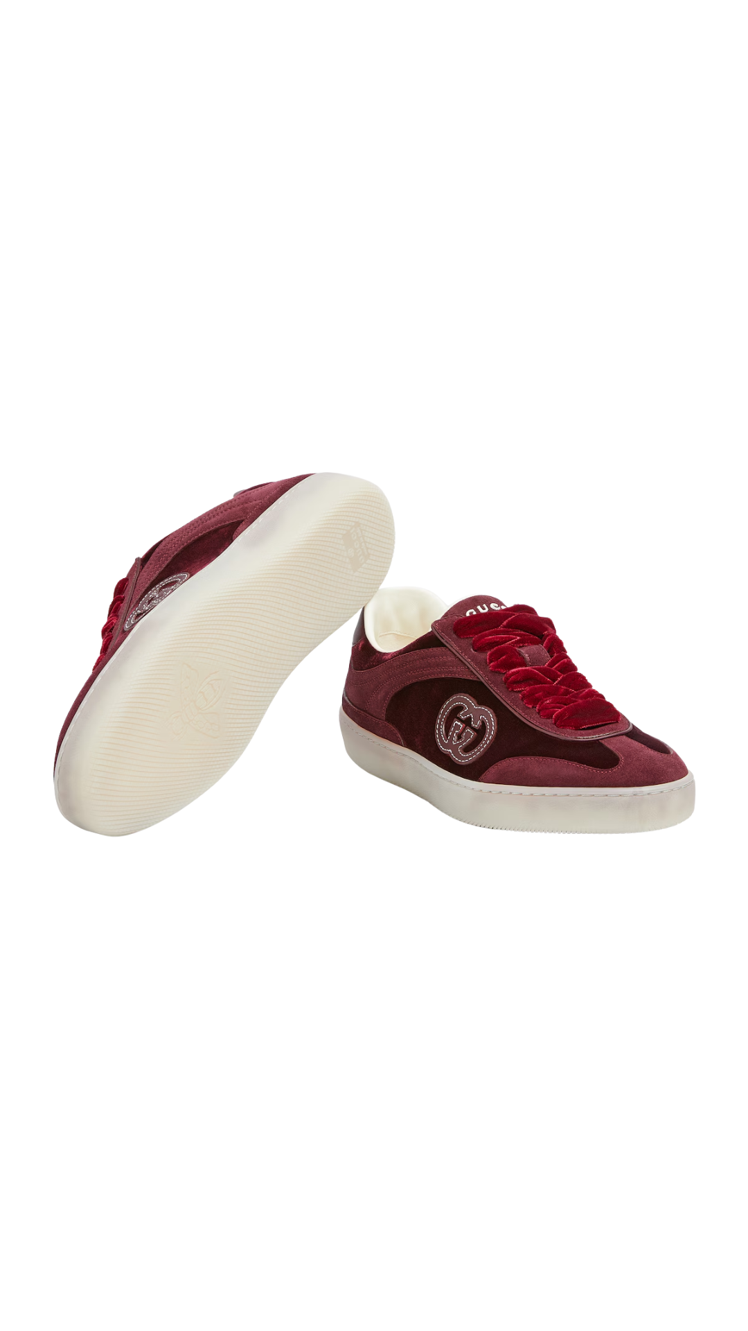 Women's G75 Sneaker in Bordeaux Velvet