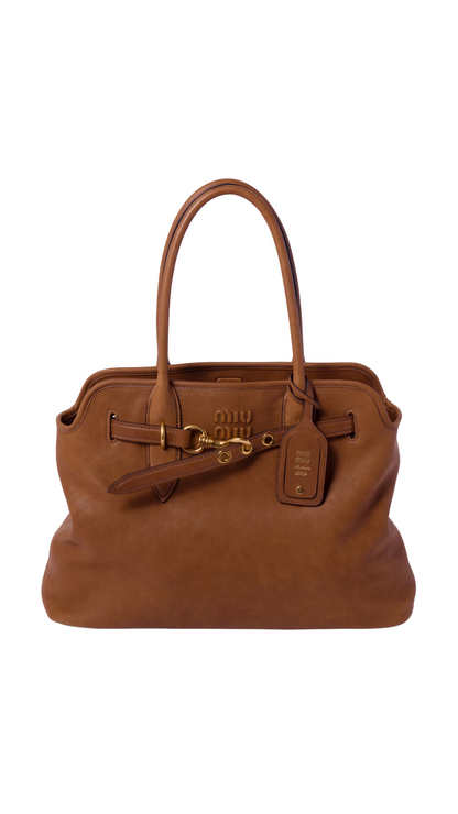 Bolso Aventure de piel napa en negro