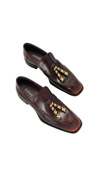 Edge Loafer In Brushed-Off Calfskin in Brown