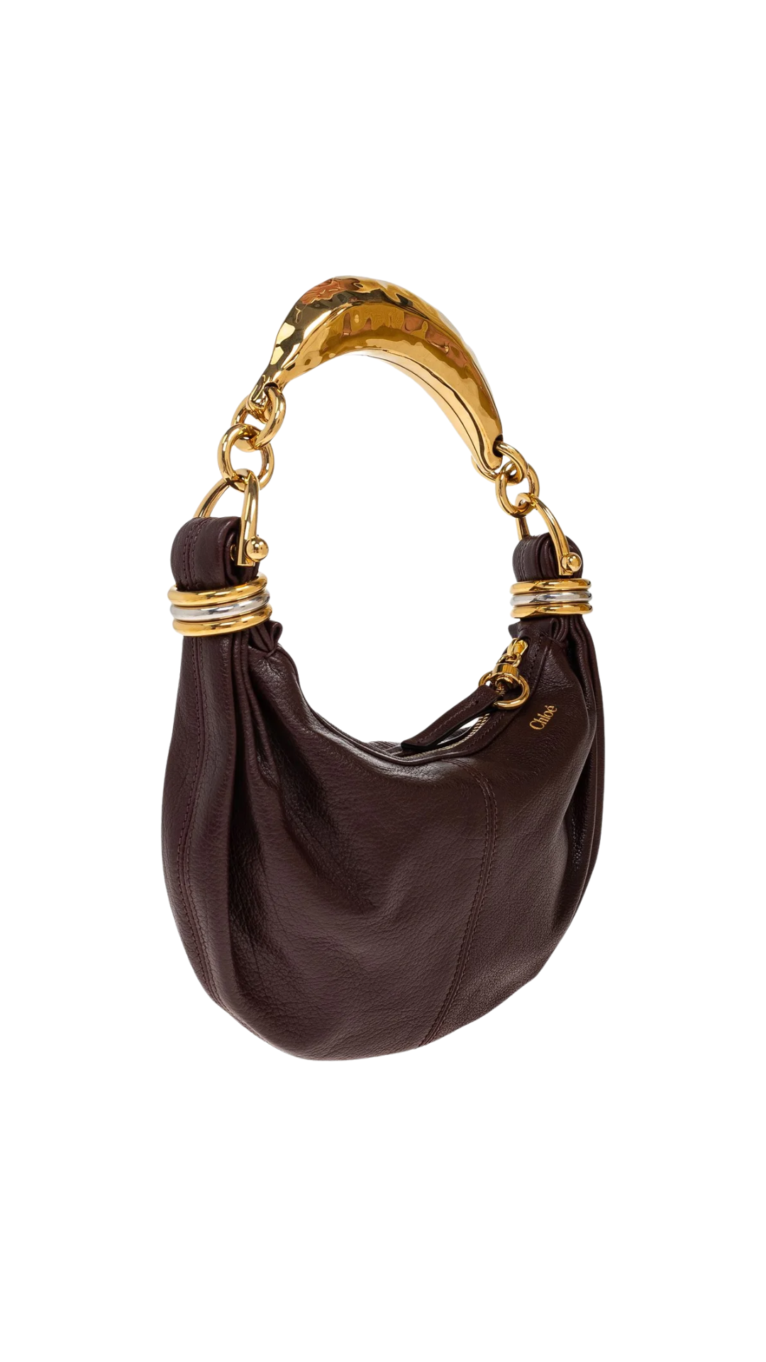 Minibolso de pulsera en color granate