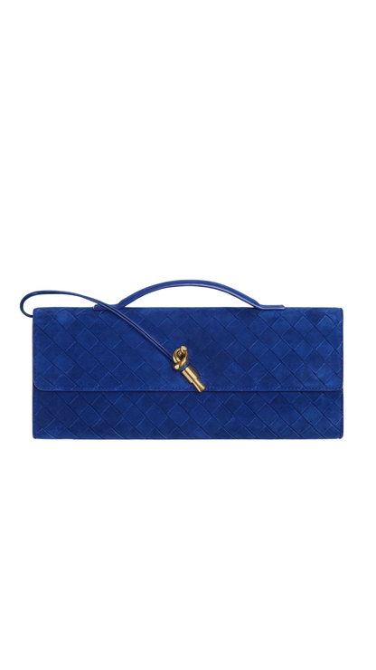 Andiamo Clutch in Blue Royal