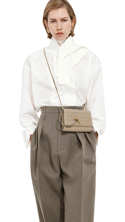 Andiamo Pouch On Strap in Ecru