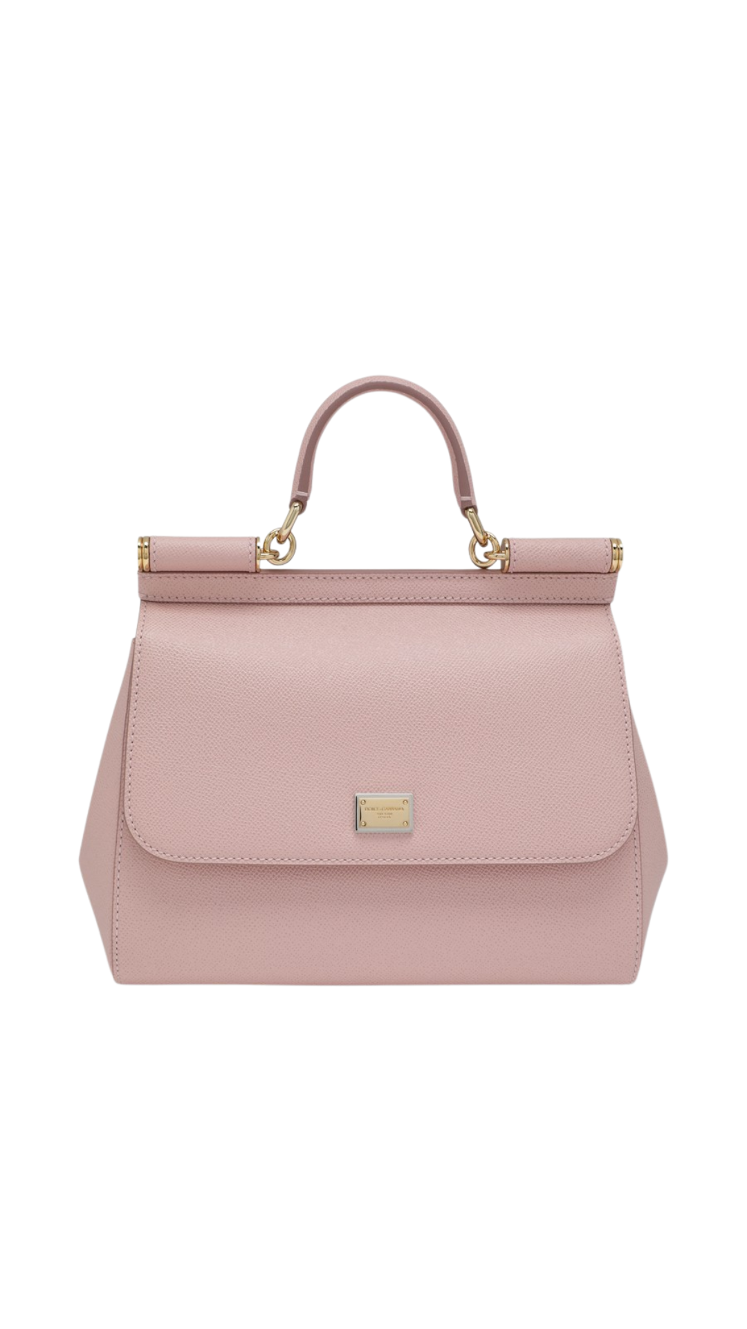 Large Sicily Handbag in Pink Dauphine Calfskin