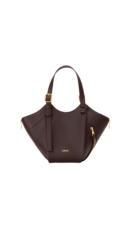 Hammock Flip Bag in Dark Chestnut Classic Calfskin