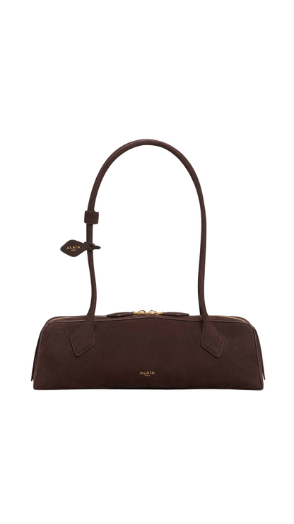 Le Teckel Medium Bag in Golden Brown Nubuck